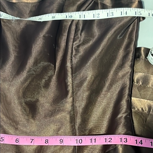 Dessey Collection Elegant Formal Brown Strapless Dress Size 10 Prom Wedding - Picture 11 of 13